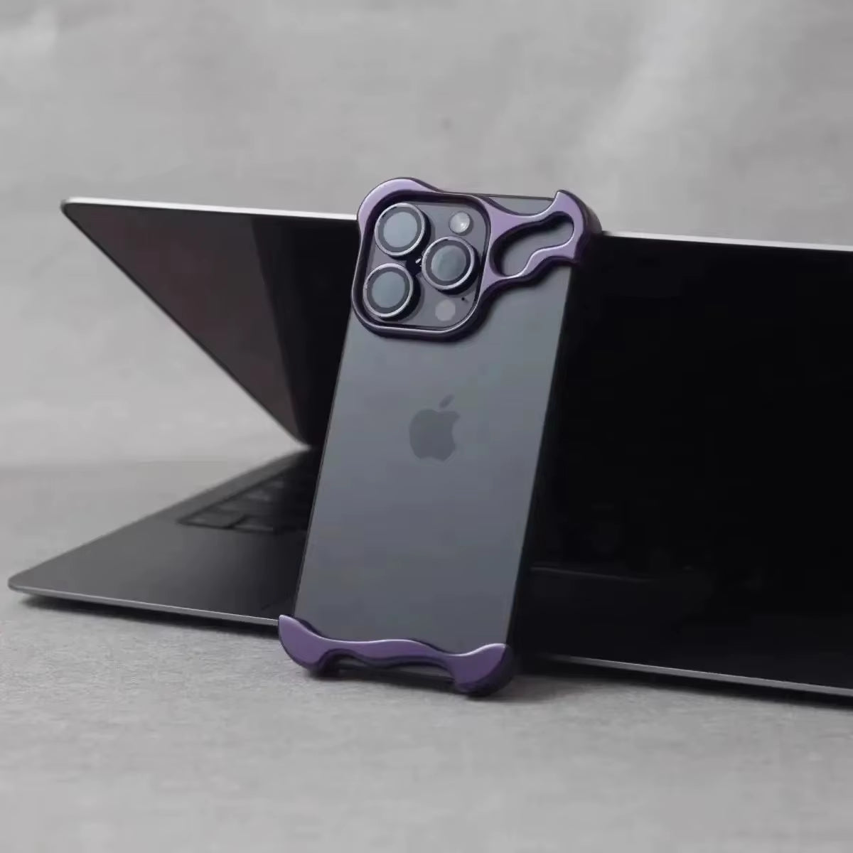 Luxury Irregular Aluminum Alloy Bumper Phone Case for Iphone 16 15 14 13 12 Pro Max 17 Air Pro Lens Film Protection Metal Cover